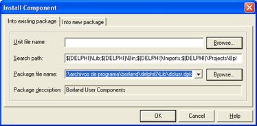 Instalar componentes Delphi - Component - Browse
